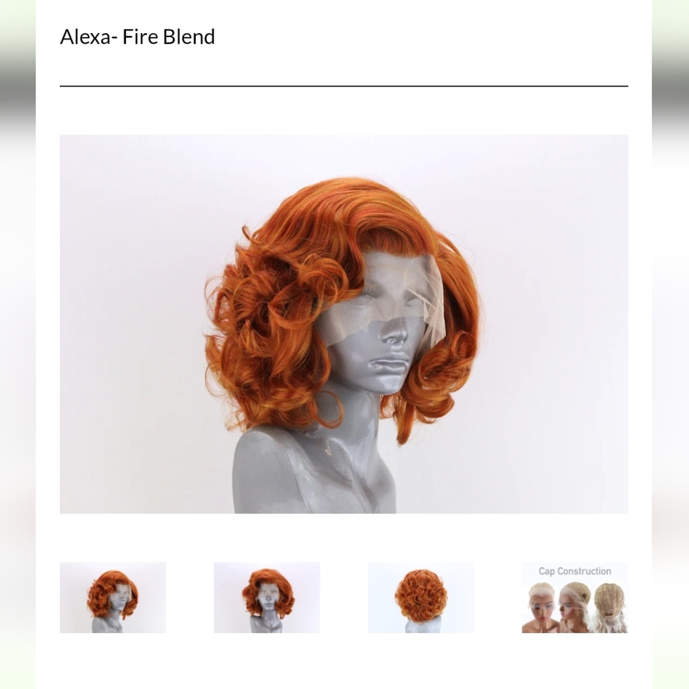 Lacefront short synthetic wig